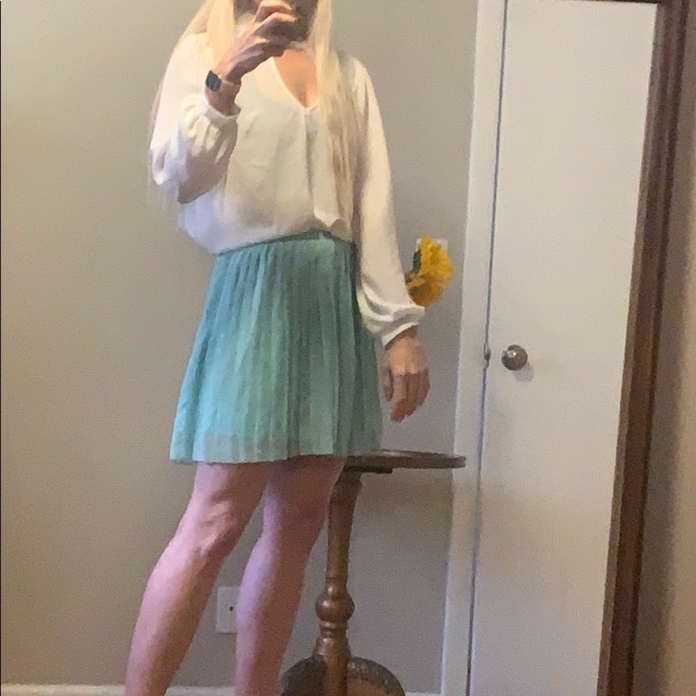 Teal urban outfitters skirt